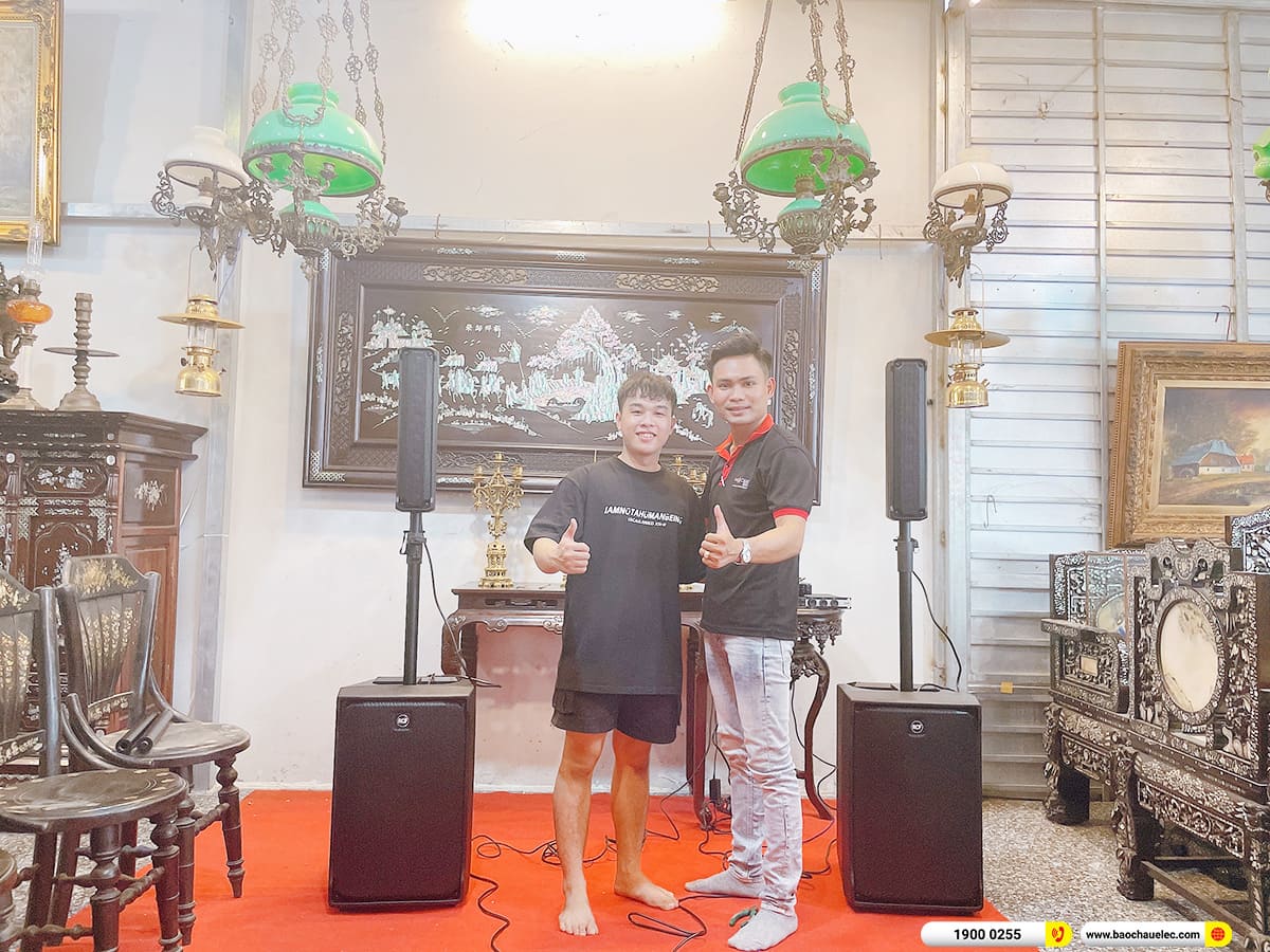 Lắp đặt d&agrave;n karaoke di động RCF hơn 75tr cho anh Lợi ở Cần Thơ