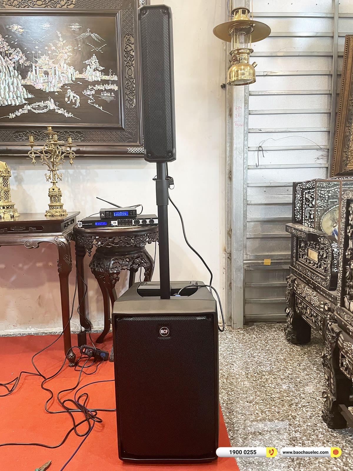 Lắp đặt d&agrave;n karaoke di động RCF hơn 75tr cho anh Lợi ở Cần Thơ