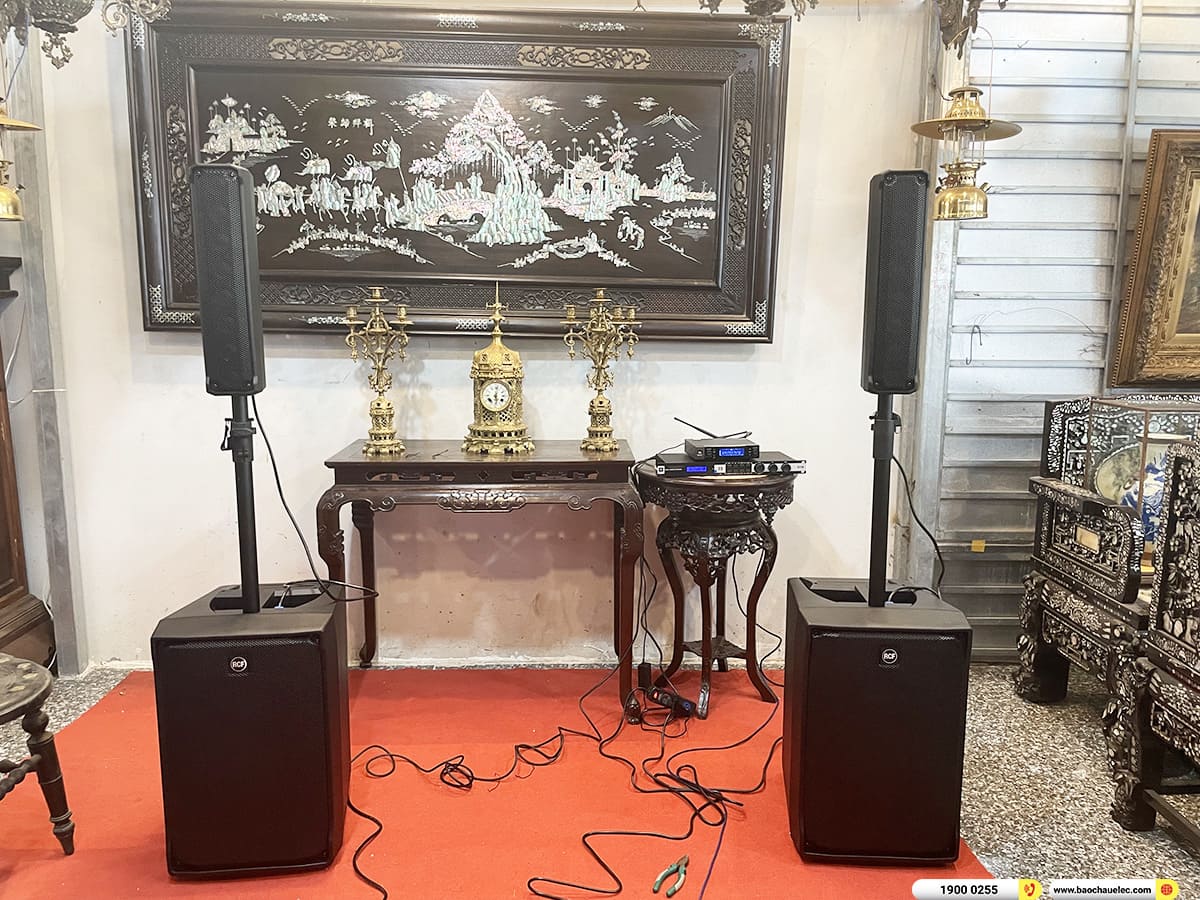 Lắp đặt d&agrave;n karaoke di động RCF hơn 75tr cho anh Lợi ở Cần Thơ