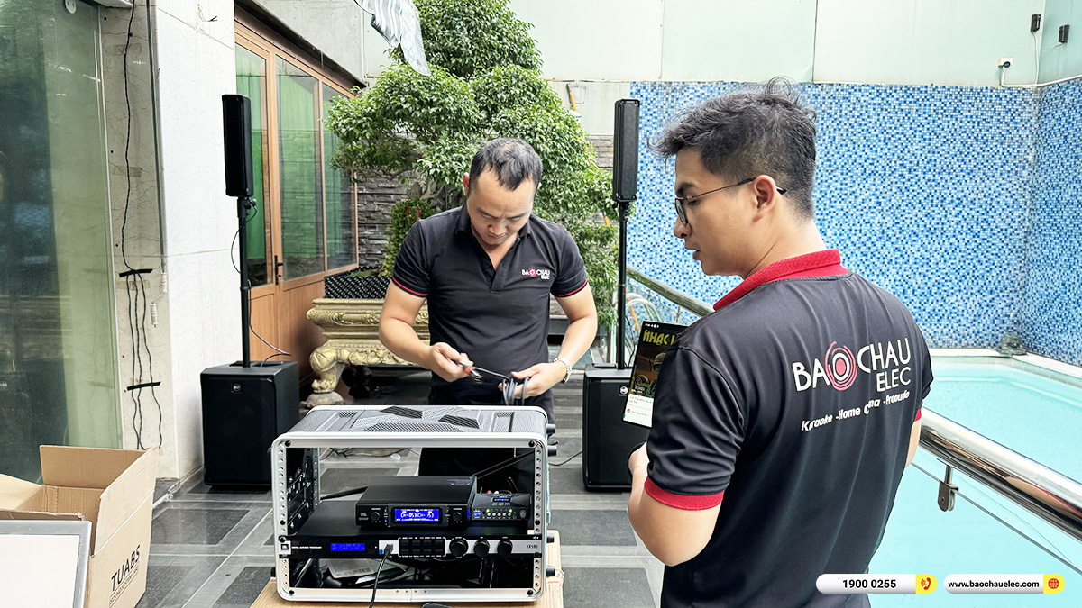 Lắp đặt d&agrave;n karaoke di động RCF gần 83tr cho chị Hằng TPHCM