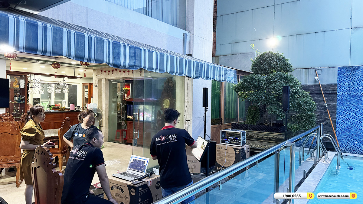 Lắp đặt d&agrave;n karaoke di động RCF gần 83tr cho chị Hằng TPHCM