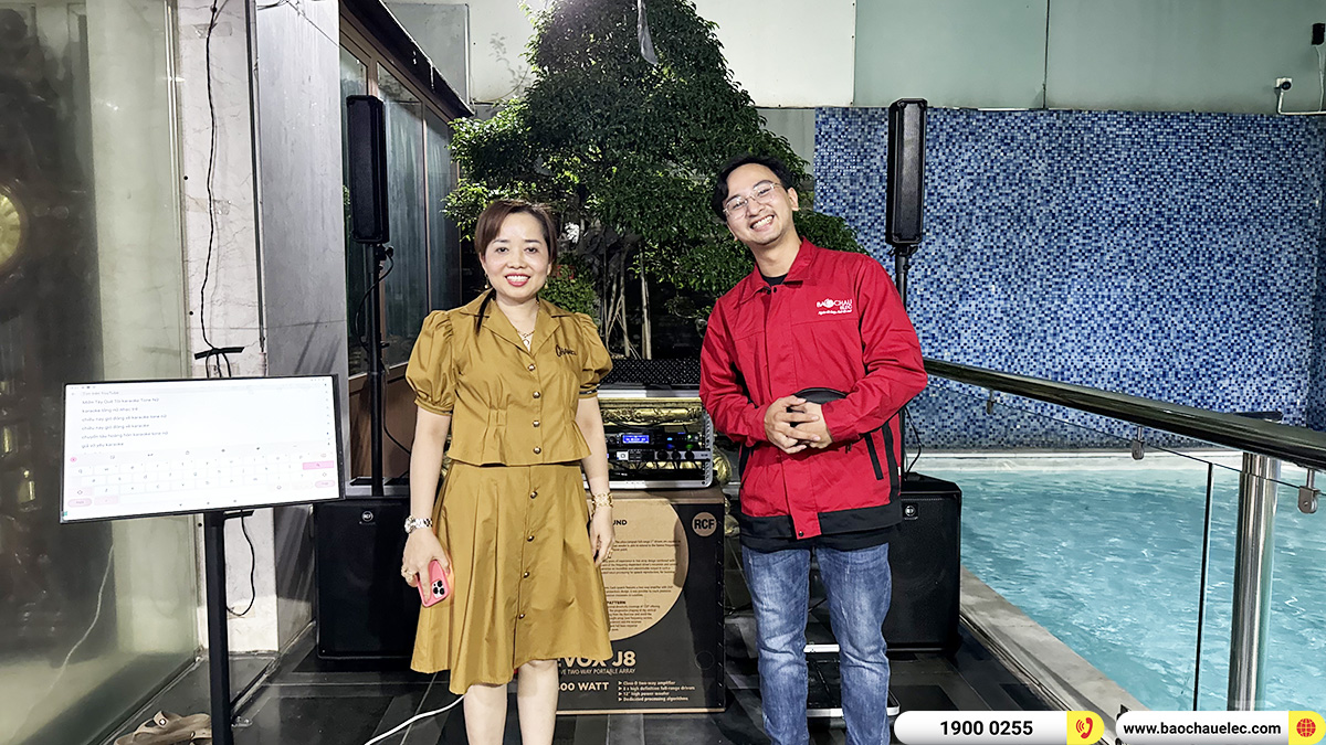 Lắp đặt d&agrave;n karaoke di động RCF gần 83tr cho chị Hằng TPHCM