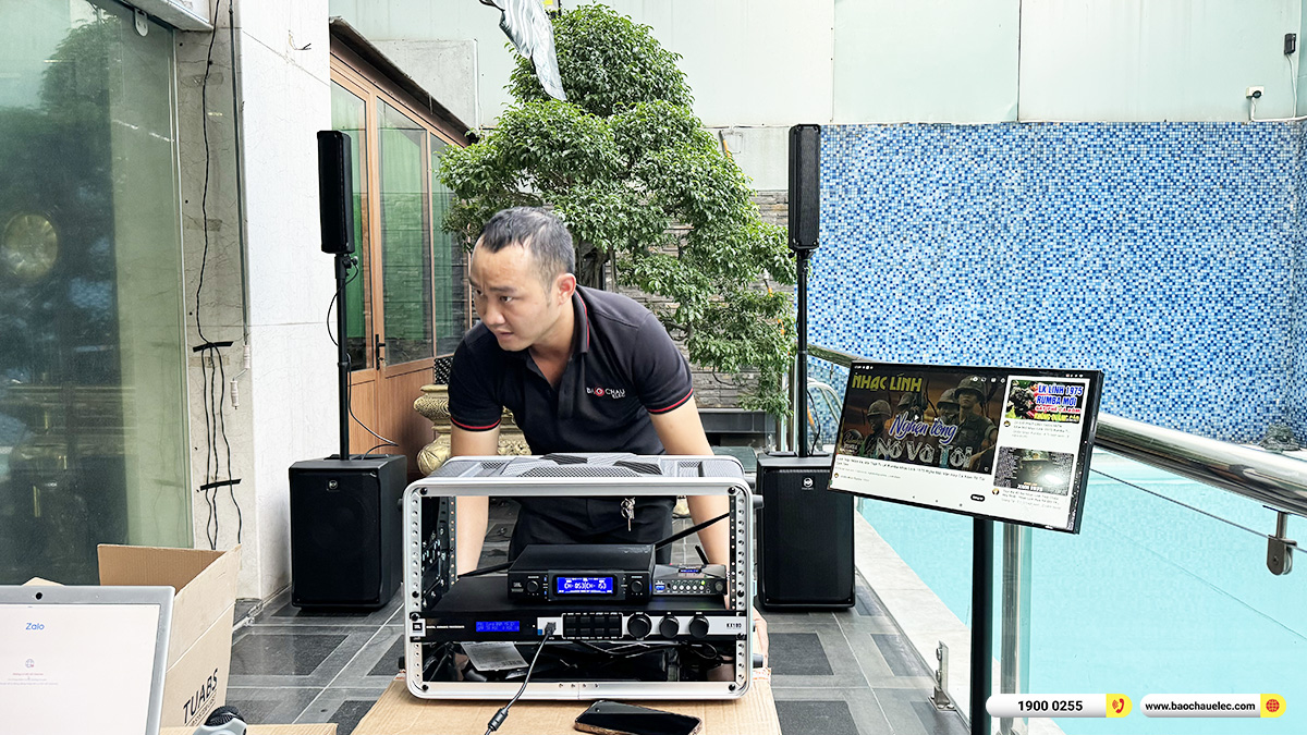 Lắp đặt d&agrave;n karaoke di động RCF gần 83tr cho chị Hằng TPHCM