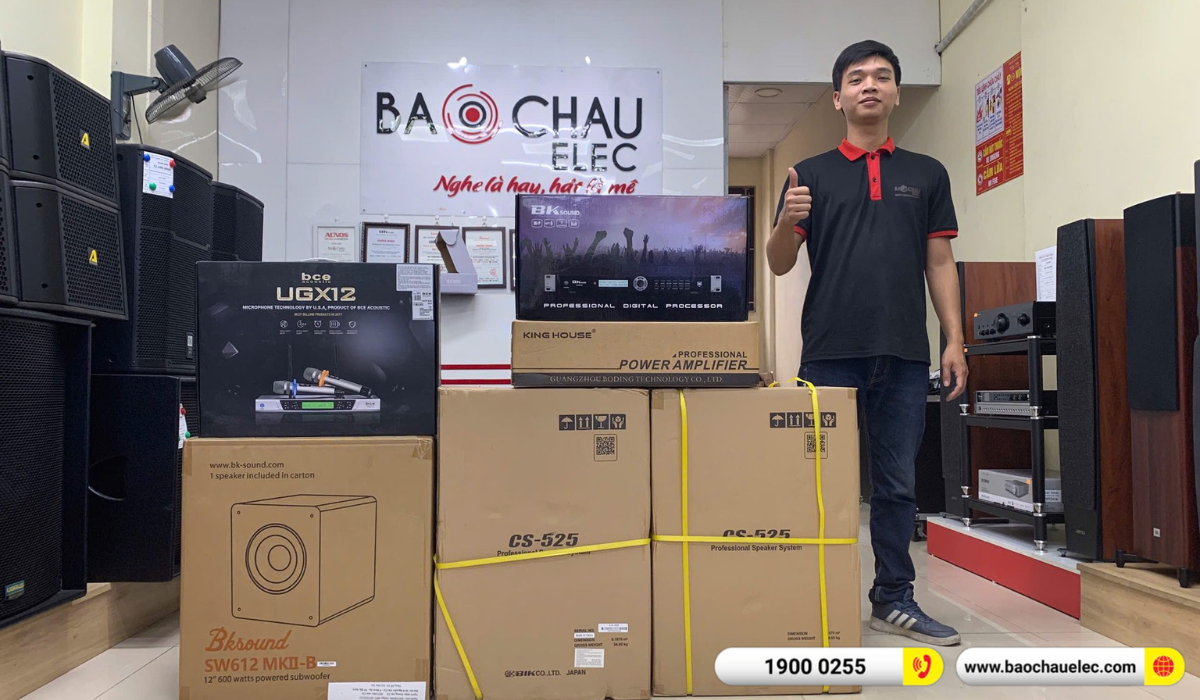 Lắp đặt d&agrave;n karaoke BIK hơn 36tr cho anh Khỏe tại Bắc Ninh (BIK CS-535, GXS-850, KP500, SW612MKII, UGX12)