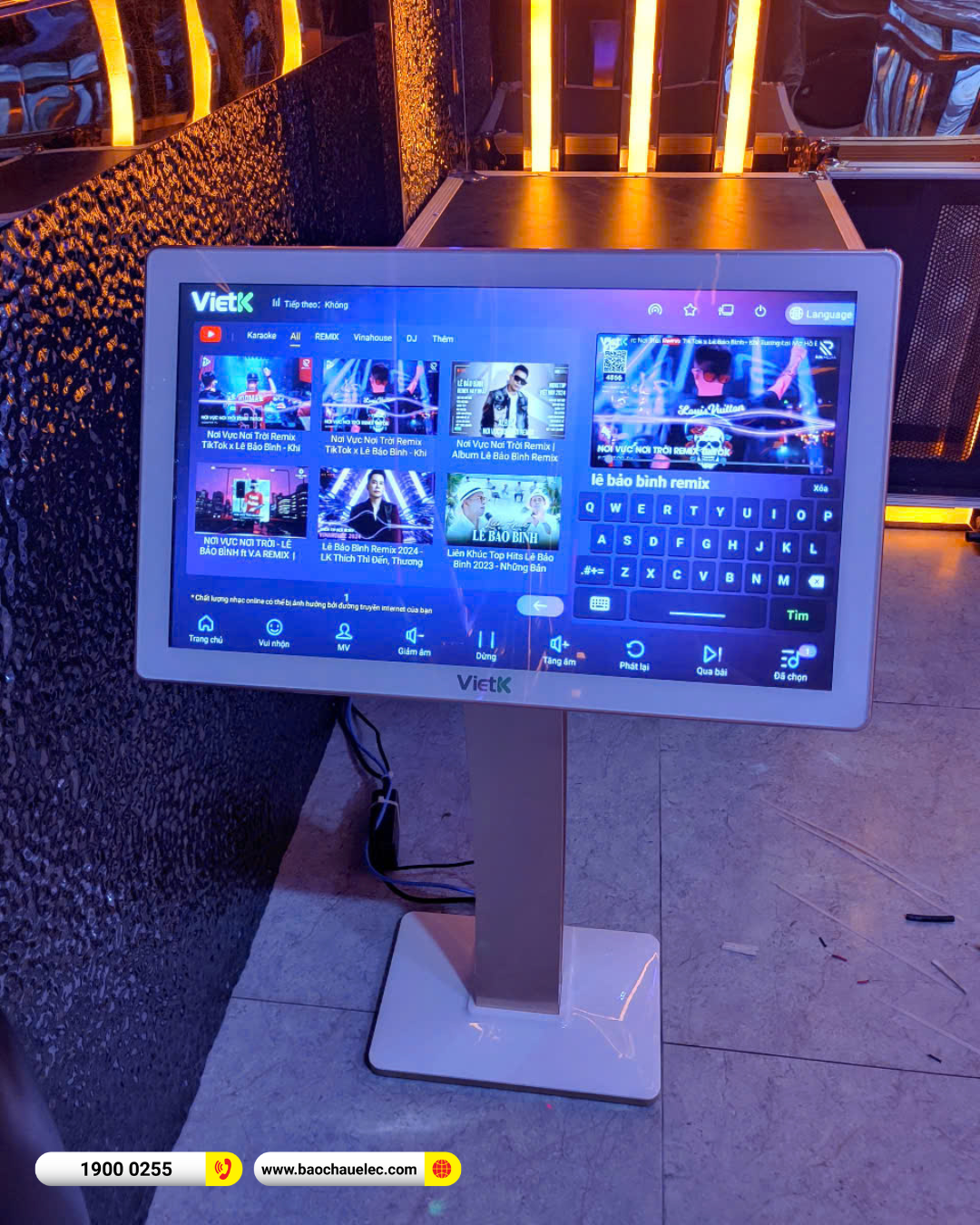 Lắp đặt 4 ph&ograve;ng h&aacute;t kinh doanh BIK cho qu&aacute;n LX Karaoke tại Thanh H&oacute;a