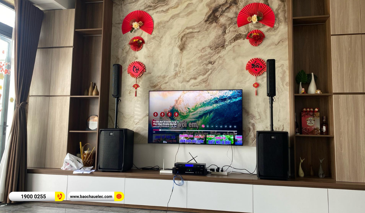 Lắp đặt d&agrave;n karaoke di động RCF hơn 81tr cho chị Ng&acirc;n tại Tr&agrave; Vinh