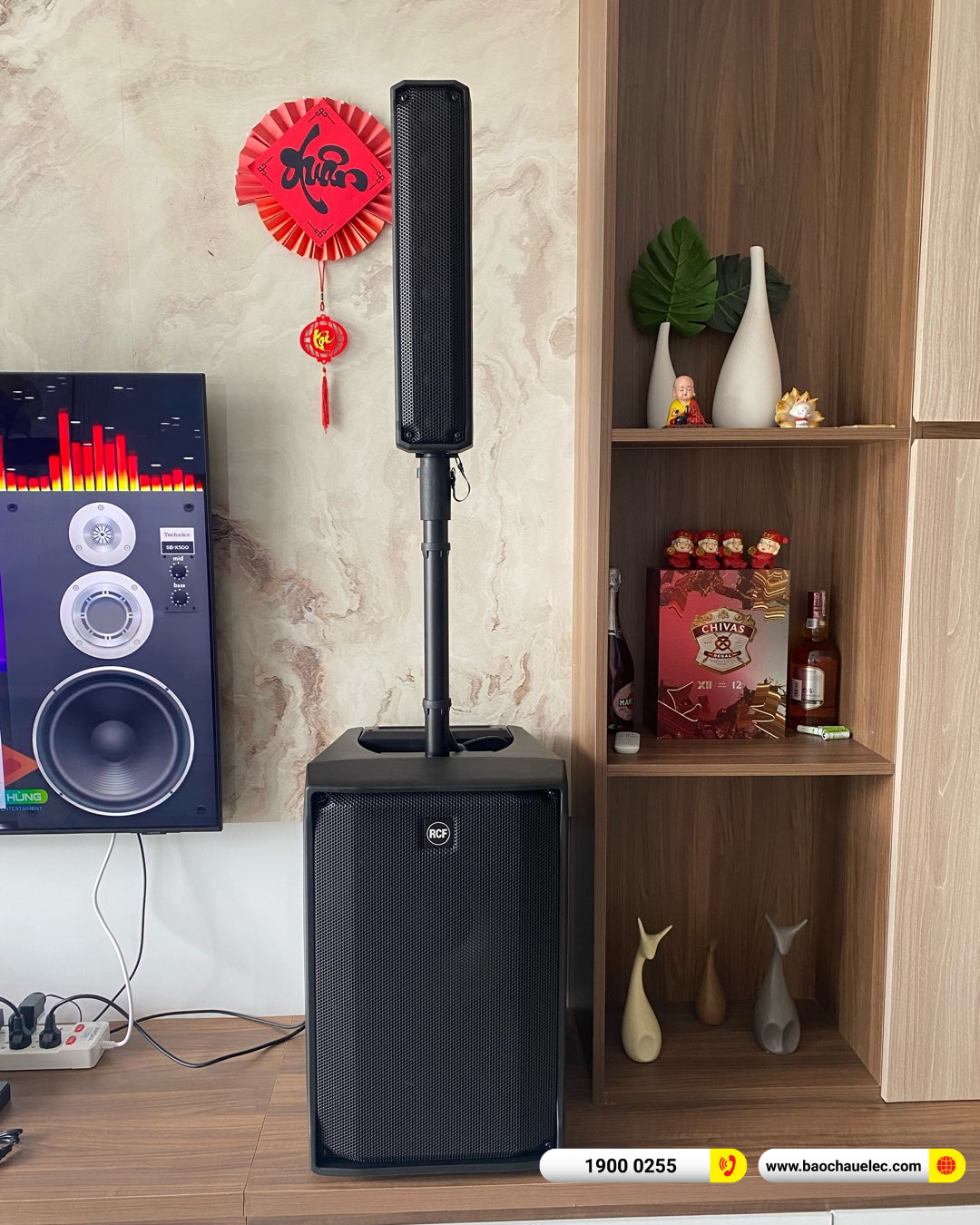 Lắp đặt d&agrave;n karaoke di động RCF hơn 81tr cho chị Ng&acirc;n tại Tr&agrave; Vinh