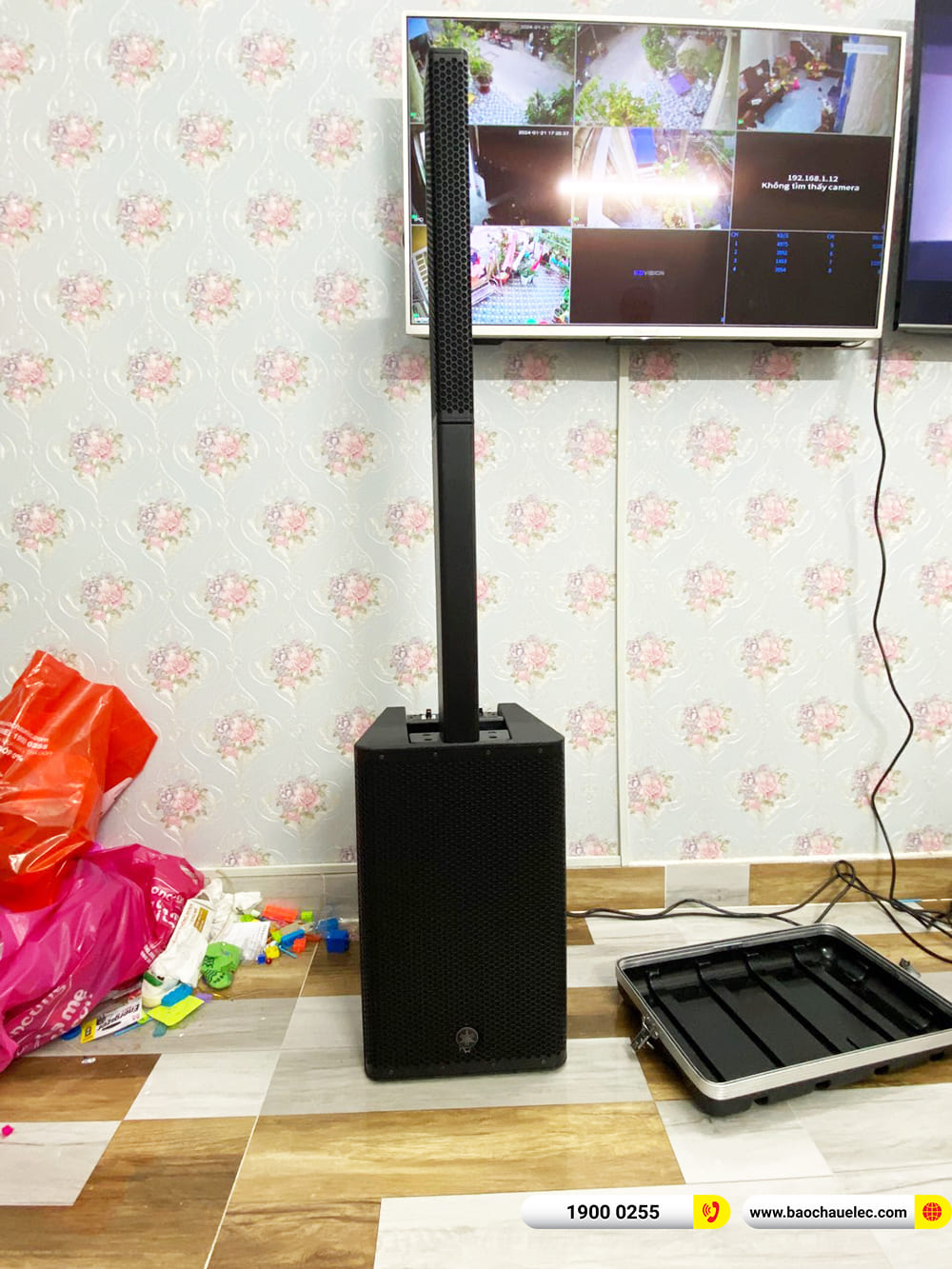 Lắp đặt d&agrave;n karaoke di động Yamaha gần 82tr cho anh Cường ở TPHCM