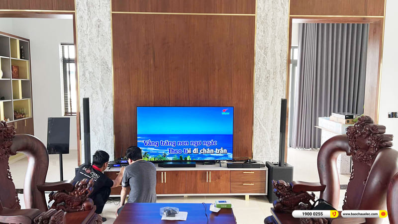 Lắp đặt d&agrave;n karaoke di động Yamaha hơn 84tr cho anh Khoa ở B&igrave;nh Phước