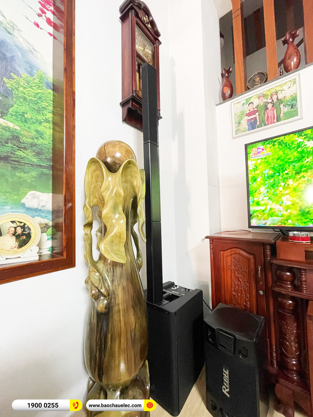 Lắp đặt d&agrave;n karaoke di động Yamaha gần 44tr cho anh Quốc ở TPHCM