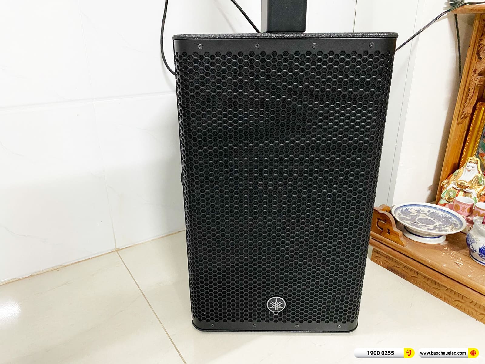 Lắp đặt d&agrave;n karaoke di động Yamaha gần 38tr cho anh Quy ở TPHCM