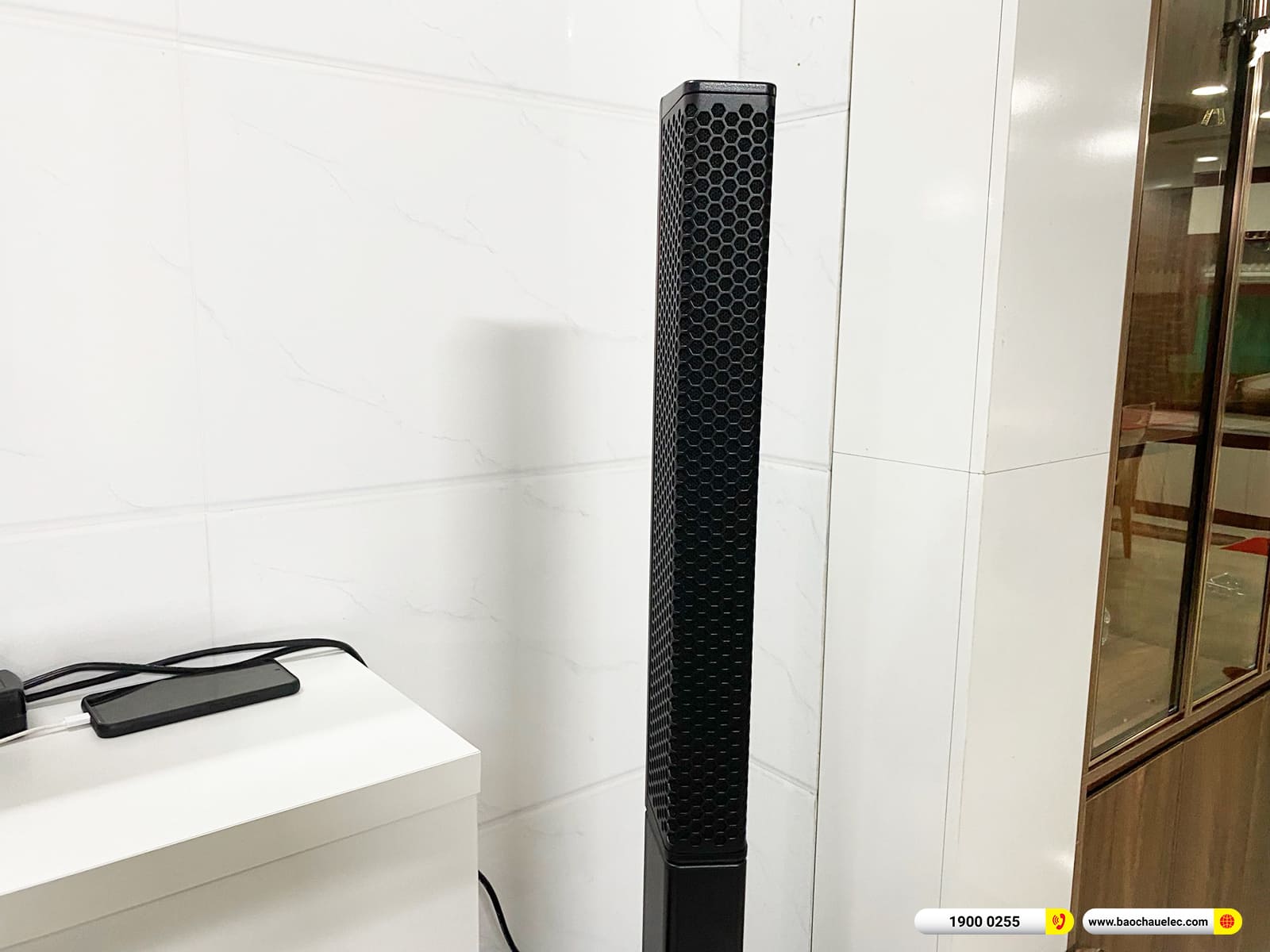 Lắp đặt d&agrave;n karaoke di động Yamaha gần 38tr cho anh Quy ở TPHCM