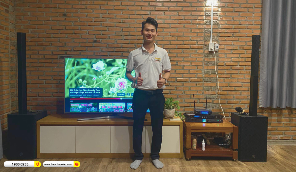 Lắp đặt d&agrave;n karaoke di động Yamaha hơn 76tr cho chị Ngọc Anh tại Thủ Đức
