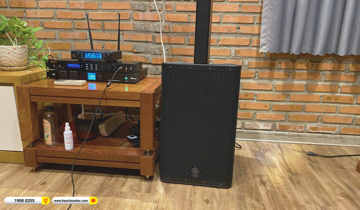 Lắp đặt d&agrave;n karaoke di động Yamaha hơn 76tr cho chị Ngọc Anh tại Thủ Đức