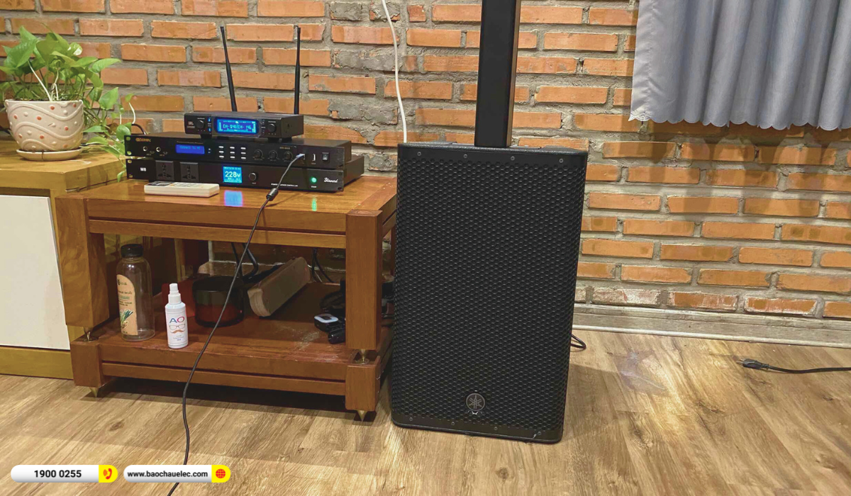 Lắp đặt d&agrave;n karaoke di động Yamaha hơn 76tr cho chị Ngọc Anh tại Thủ Đức