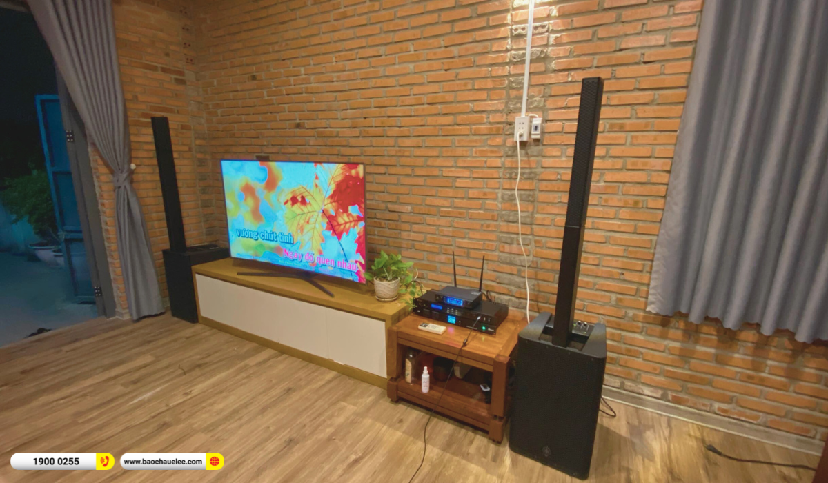 Lắp đặt d&agrave;n karaoke di động Yamaha hơn 76tr cho chị Ngọc Anh tại Thủ Đức