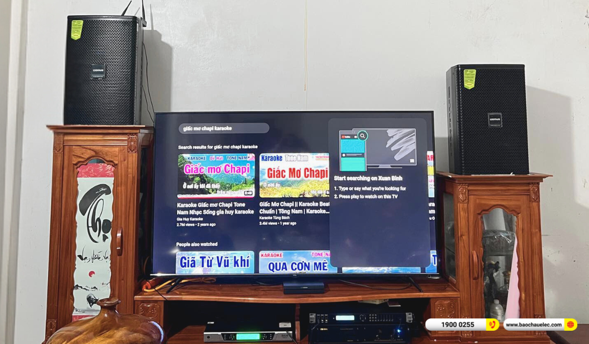 Lắp đặt d&agrave;n karaoke Domus gần 37tr cho anh B&igrave;nh tại Đắk Lắk