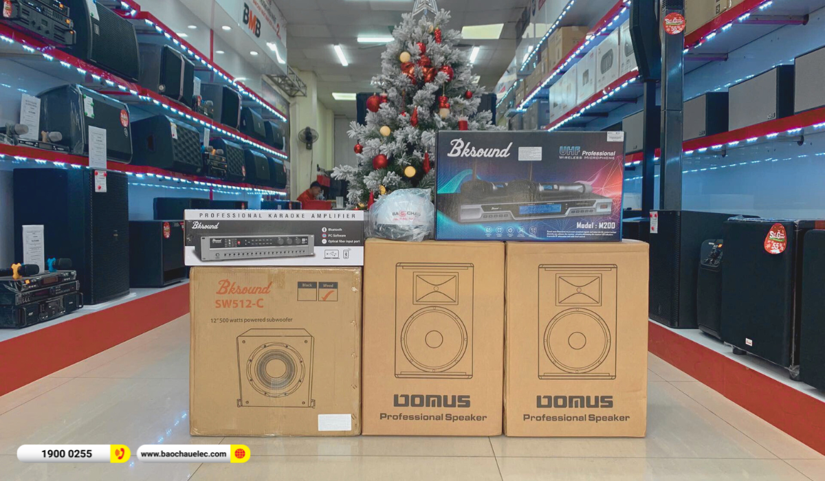 Lắp đặt d&agrave;n karaoke Domus hơn 23tr cho anh Cầm tại Bắc Giang