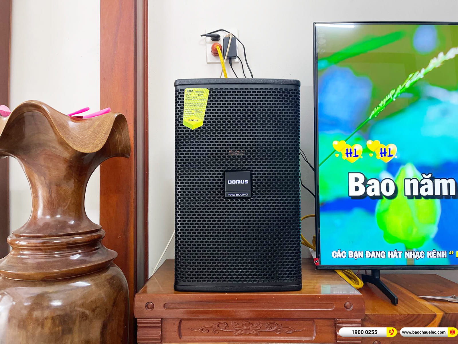 Lắp đặt d&agrave;n karaoke Domus gần 28tr cho anh Chiến ở Hậu Giang