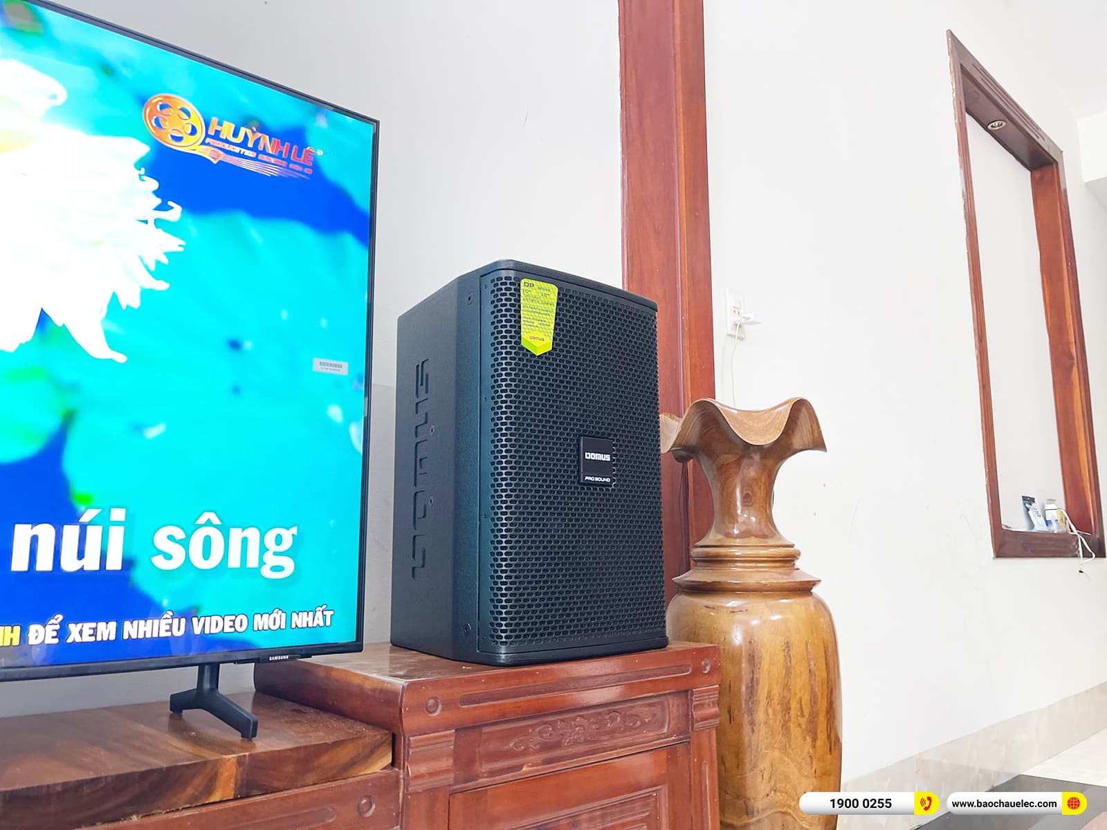 Lắp đặt d&agrave;n karaoke Domus gần 28tr cho anh Chiến ở Hậu Giang