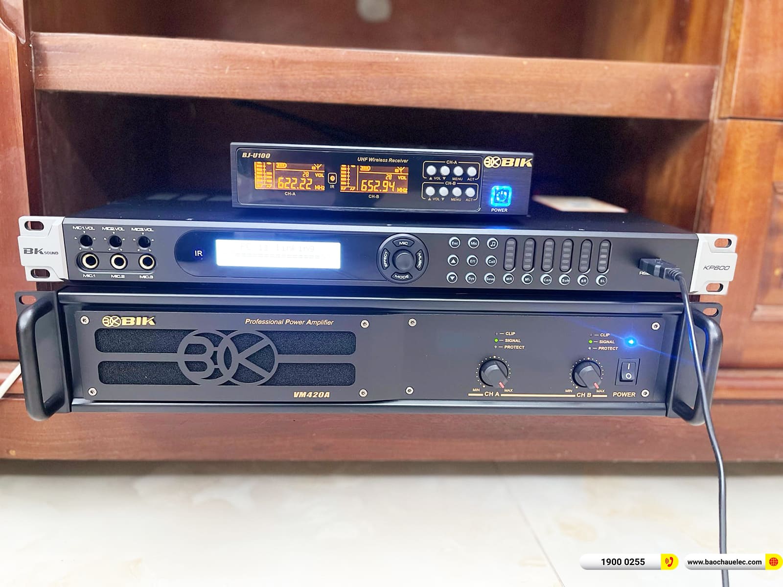 Lắp đặt d&agrave;n karaoke Domus gần 28tr cho anh Chiến ở Hậu Giang