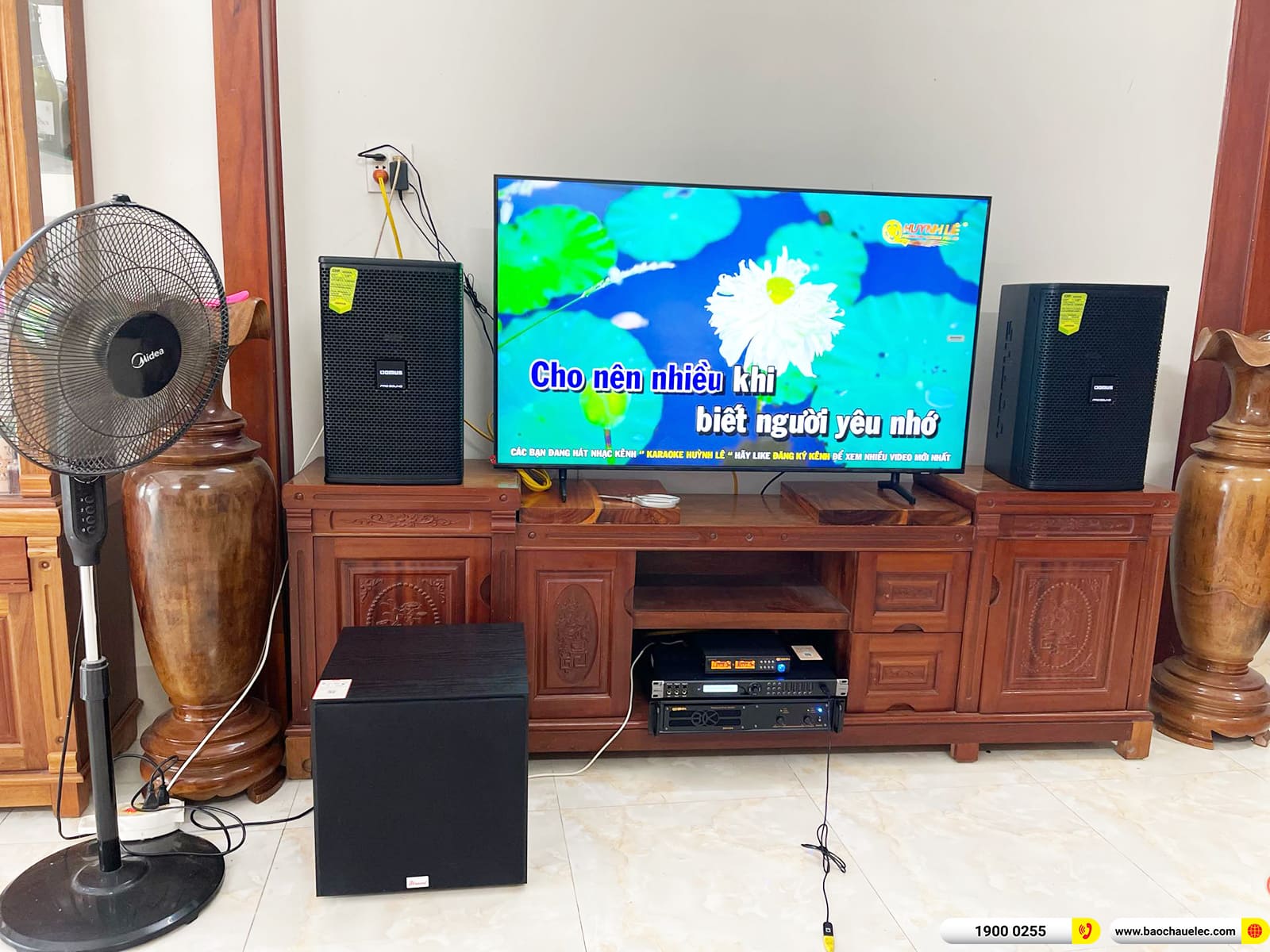 Lắp đặt d&agrave;n karaoke Domus gần 28tr cho anh Chiến ở Hậu Giang