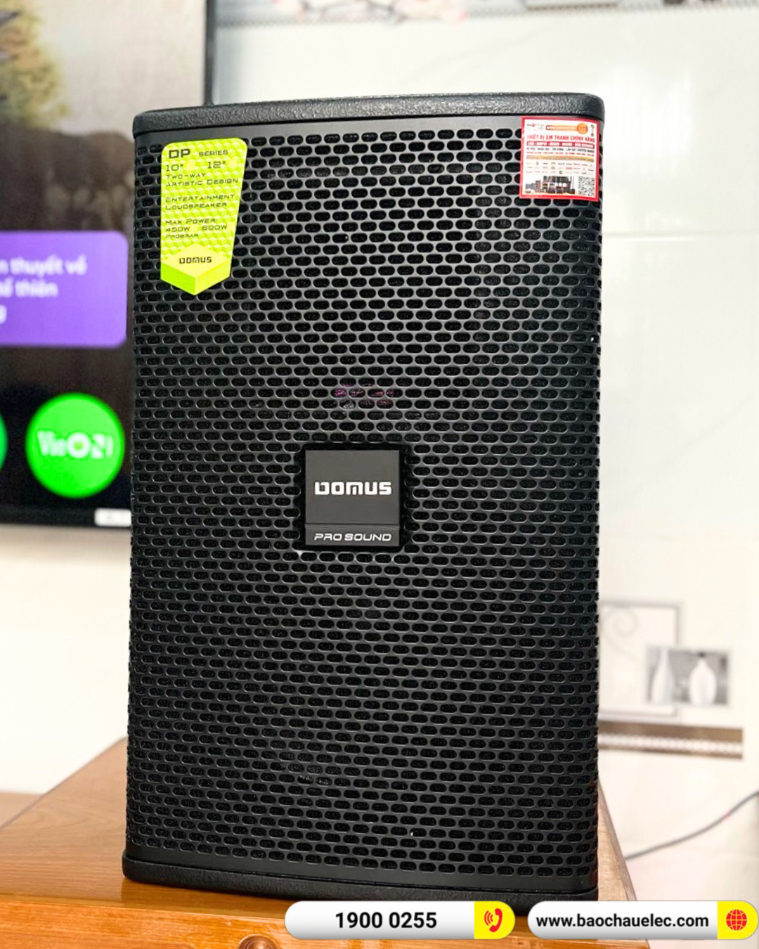 Lắp đặt d&agrave;n karaoke Domus hơn 29tr cho anh Cường tại Đồng Nai
