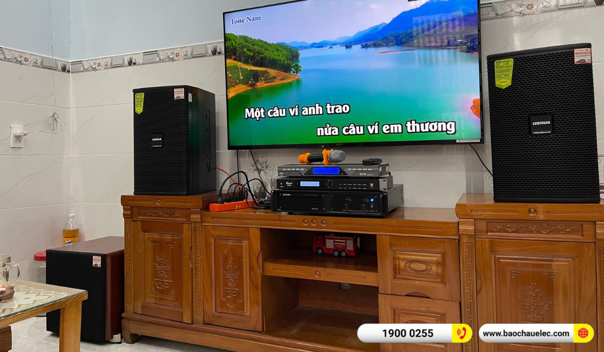 Lắp đặt d&agrave;n karaoke Domus hơn 29tr cho anh Cường tại Đồng Nai