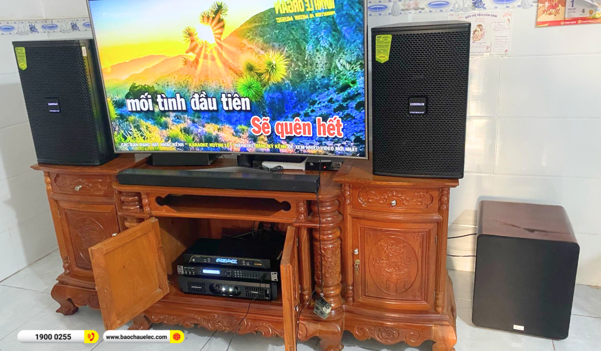 Lắp đặt d&agrave;n karaoke Domus hơn 38tr cho anh Hải tại B&igrave;nh Dương