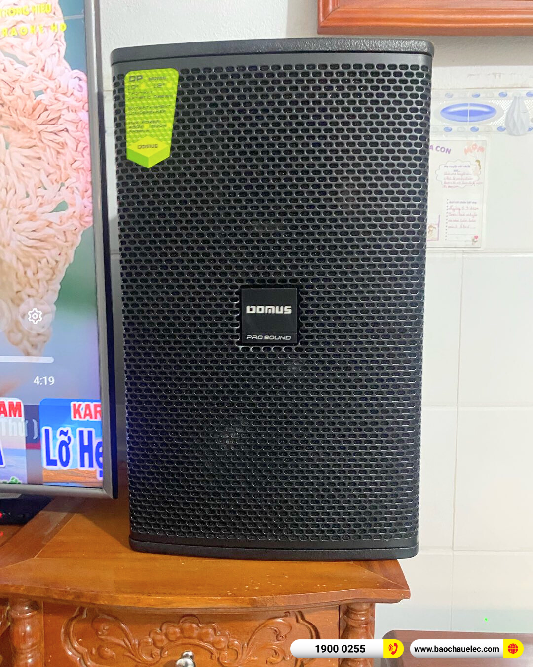 Lắp đặt d&agrave;n karaoke Domus hơn 38tr cho anh Hải tại B&igrave;nh Dương