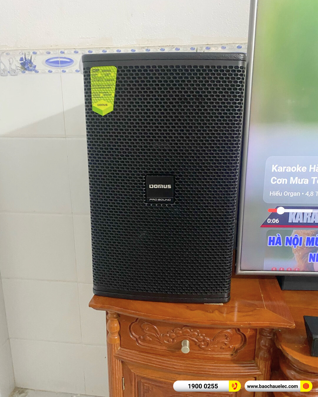 Lắp đặt d&agrave;n karaoke Domus hơn 38tr cho anh Hải tại B&igrave;nh Dương
