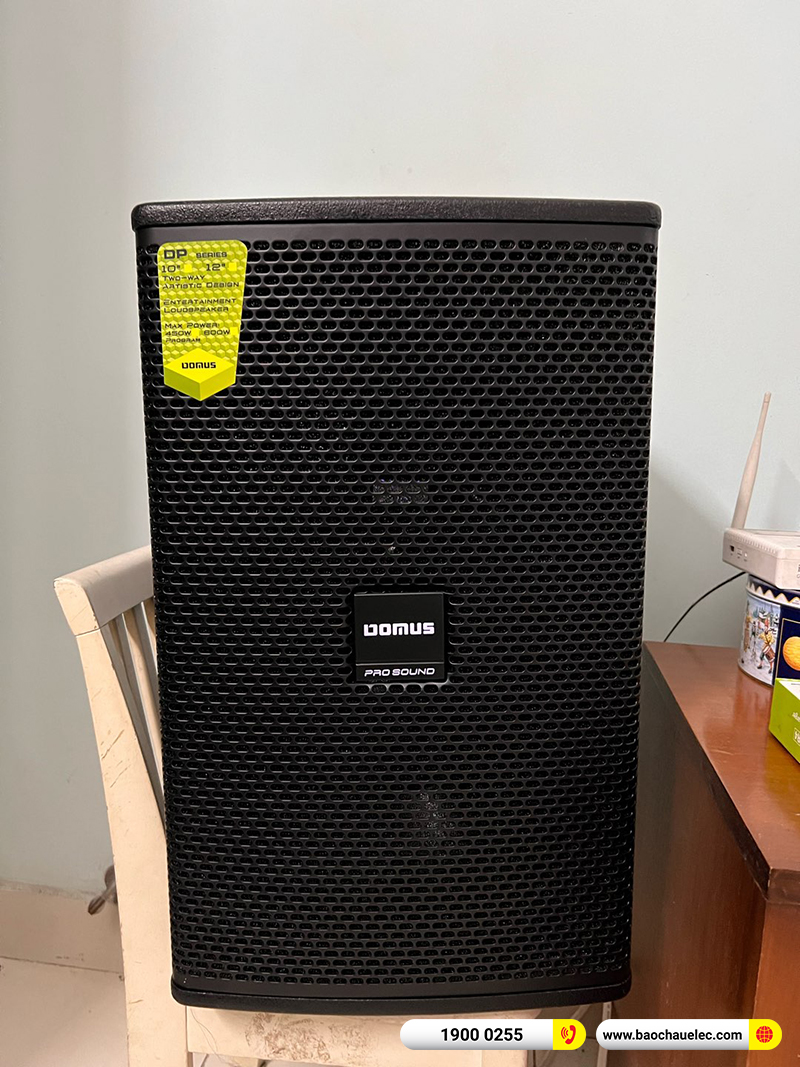 Lắp đặt d&agrave;n karaoke Domus hơn 31tr cho anh Hậu ở B&igrave;nh Dương