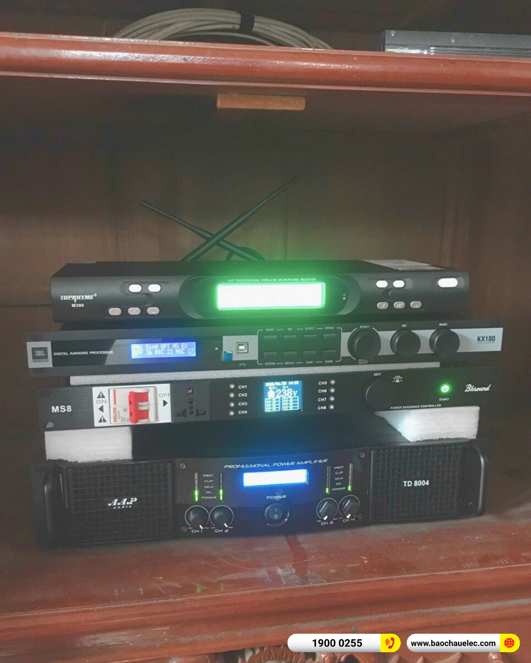Lắp đặt d&agrave;n karaoke Domus hơn 62tr cho anh Hội tại Bắc Giang