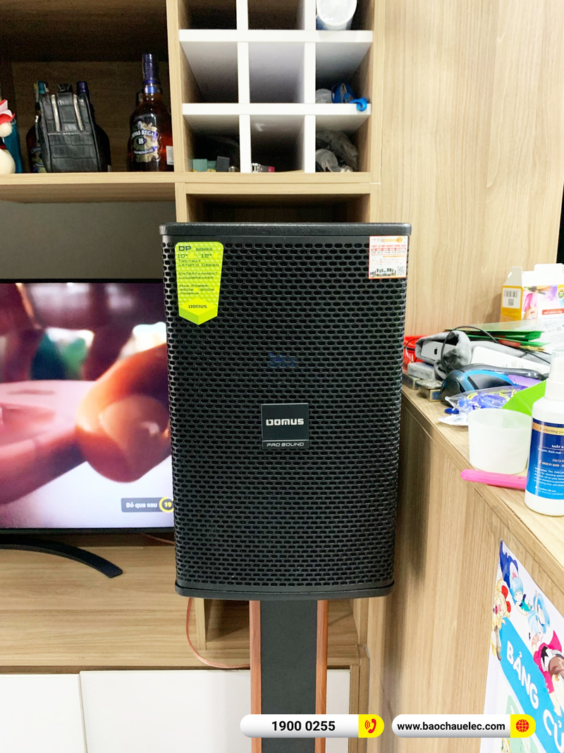 Lắp đặt d&agrave;n karaoke Domus hơn 27tr cho anh Huy ở TPHCM