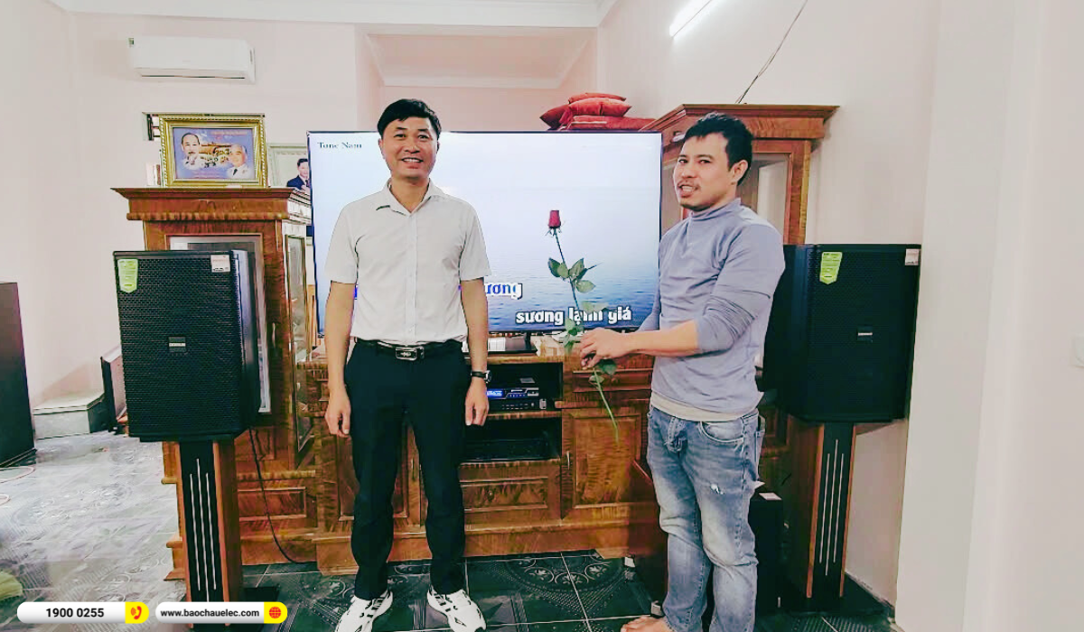 Lắp đặt d&agrave;n karaoke Domus hơn 33tr cho anh Ki&ecirc;n tại Thanh H&oacute;a
