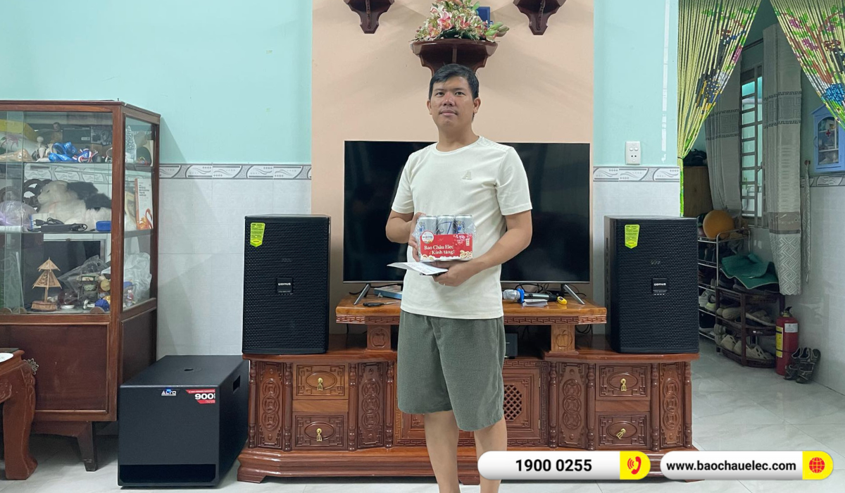 Lắp đặt d&agrave;n karaoke Domus hơn 31tr cho anh Minh tại Đồng Nai