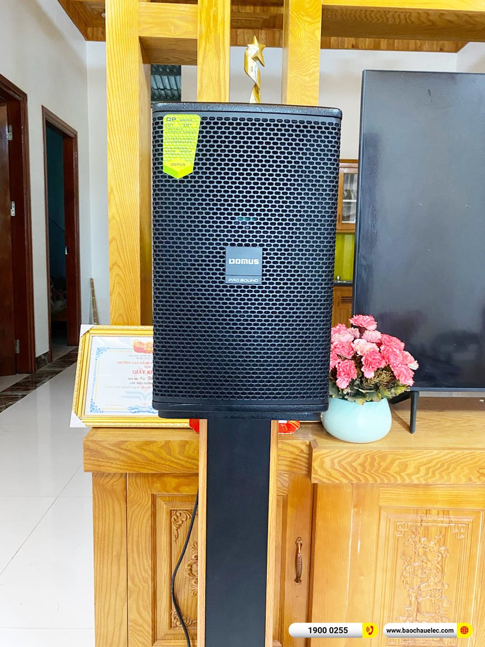 Lắp đặt d&agrave;n karaoke Domus gần 30tr cho anh Nam ở Thanh H&oacute;a