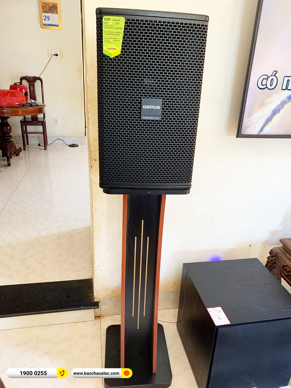 Lắp đặt d&agrave;n karaoke Domus gần 30tr cho anh Qu&acirc;n ở Bu&ocirc;n Ma Thuột