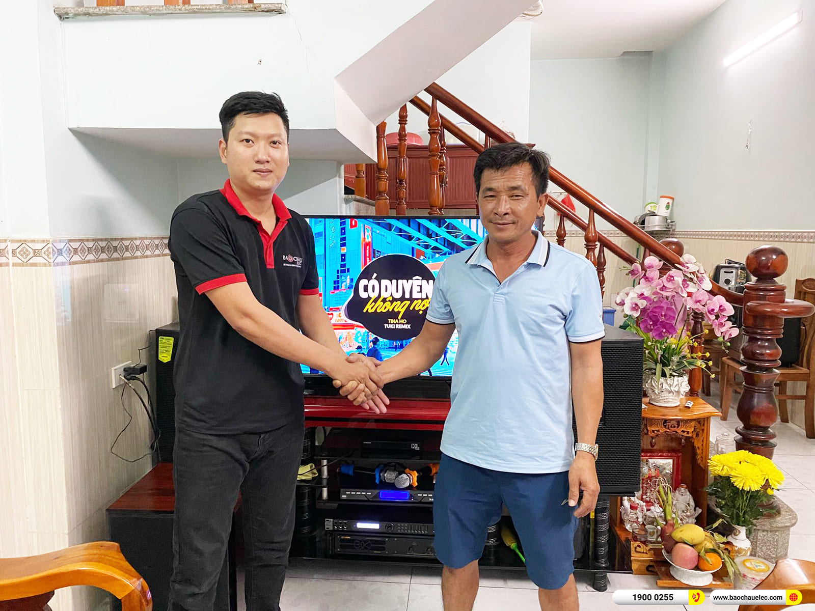 Lắp đặt d&agrave;n karaoke Domus hơn 34tr cho anh T&acirc;m ở B&igrave;nh Dương