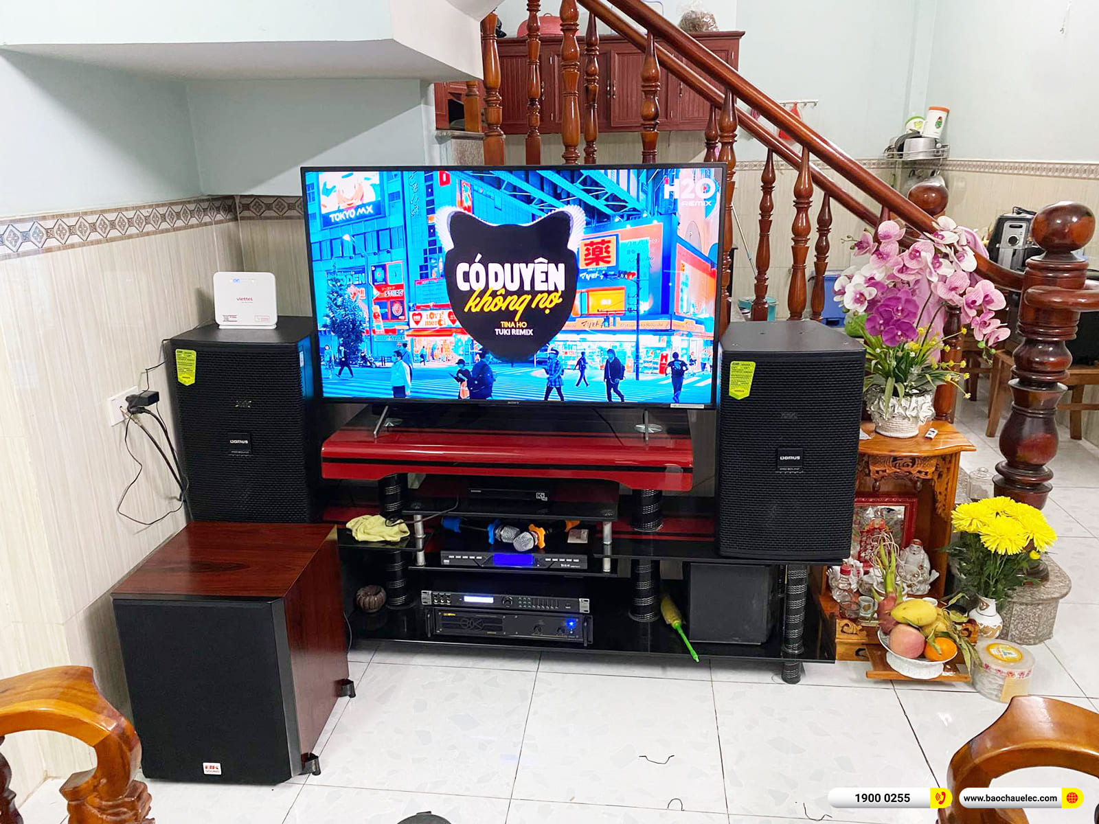 Lắp đặt d&agrave;n karaoke Domus hơn 34tr cho anh T&acirc;m ở B&igrave;nh Dương