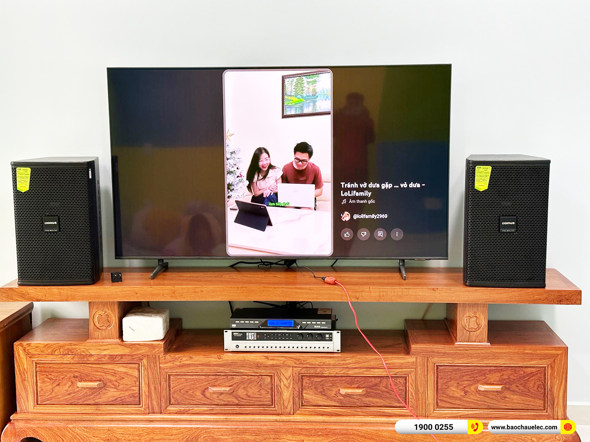 Lắp đặt d&agrave;n karaoke Domus gần 20tr cho anh Thịnh ở TPHCM