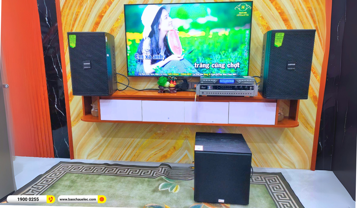 Lắp đặt d&agrave;n karaoke Domus gần 22tr cho anh Thơ tại Bắc Giang