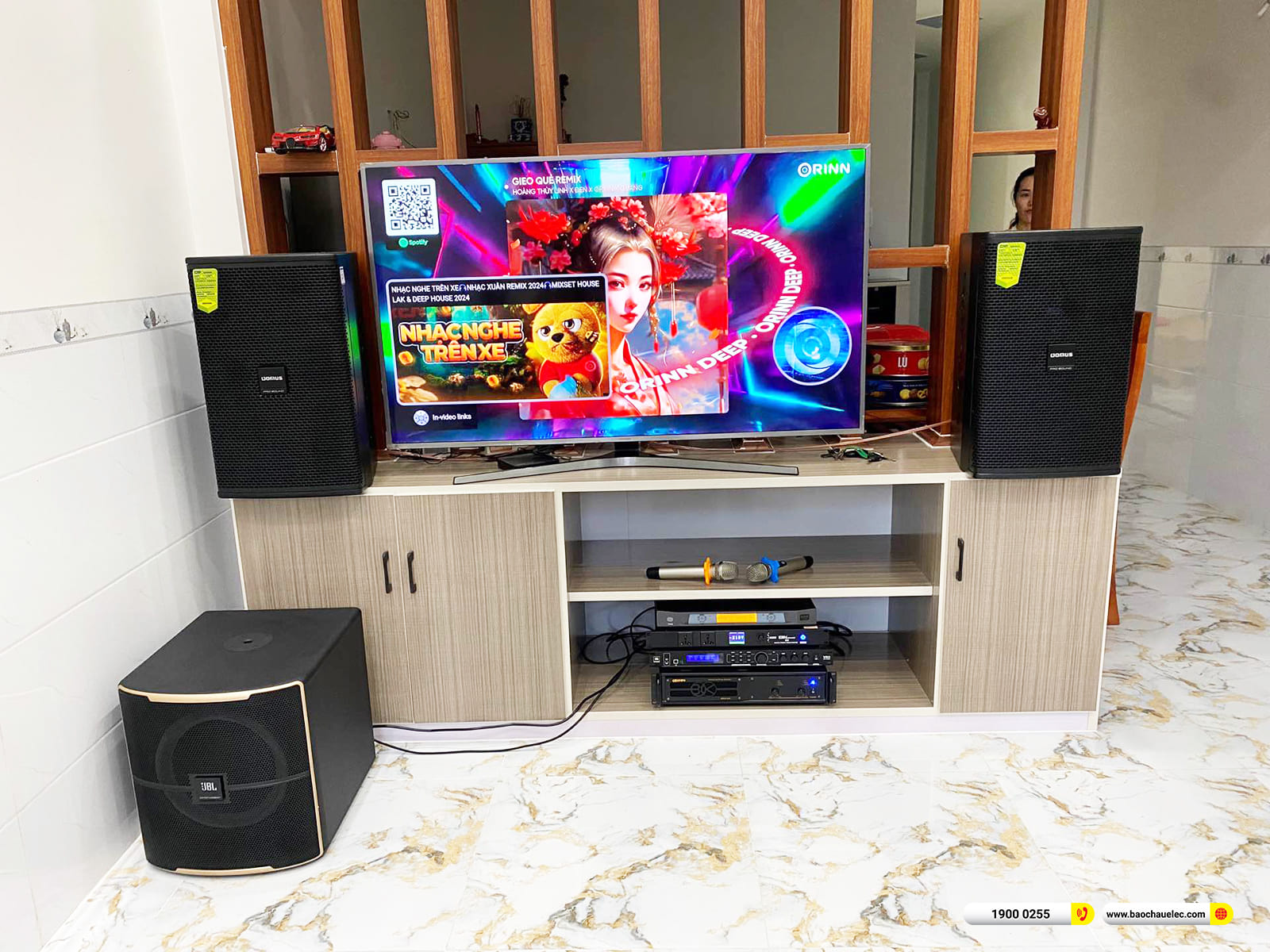 Lắp đặt d&agrave;n karaoke Domus gần 51tr cho anh Tiến ở B&igrave;nh Dương