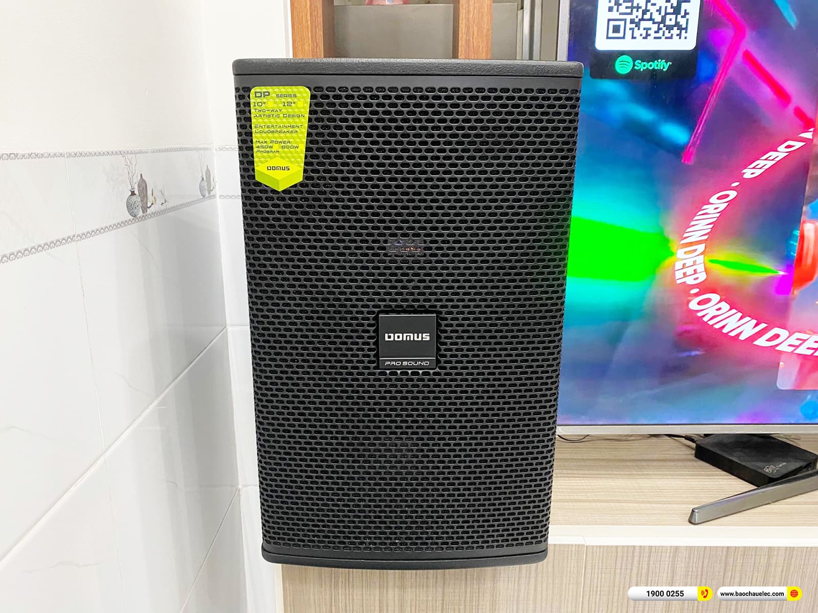 Lắp đặt d&agrave;n karaoke Domus gần 51tr cho anh Tiến ở B&igrave;nh Dương