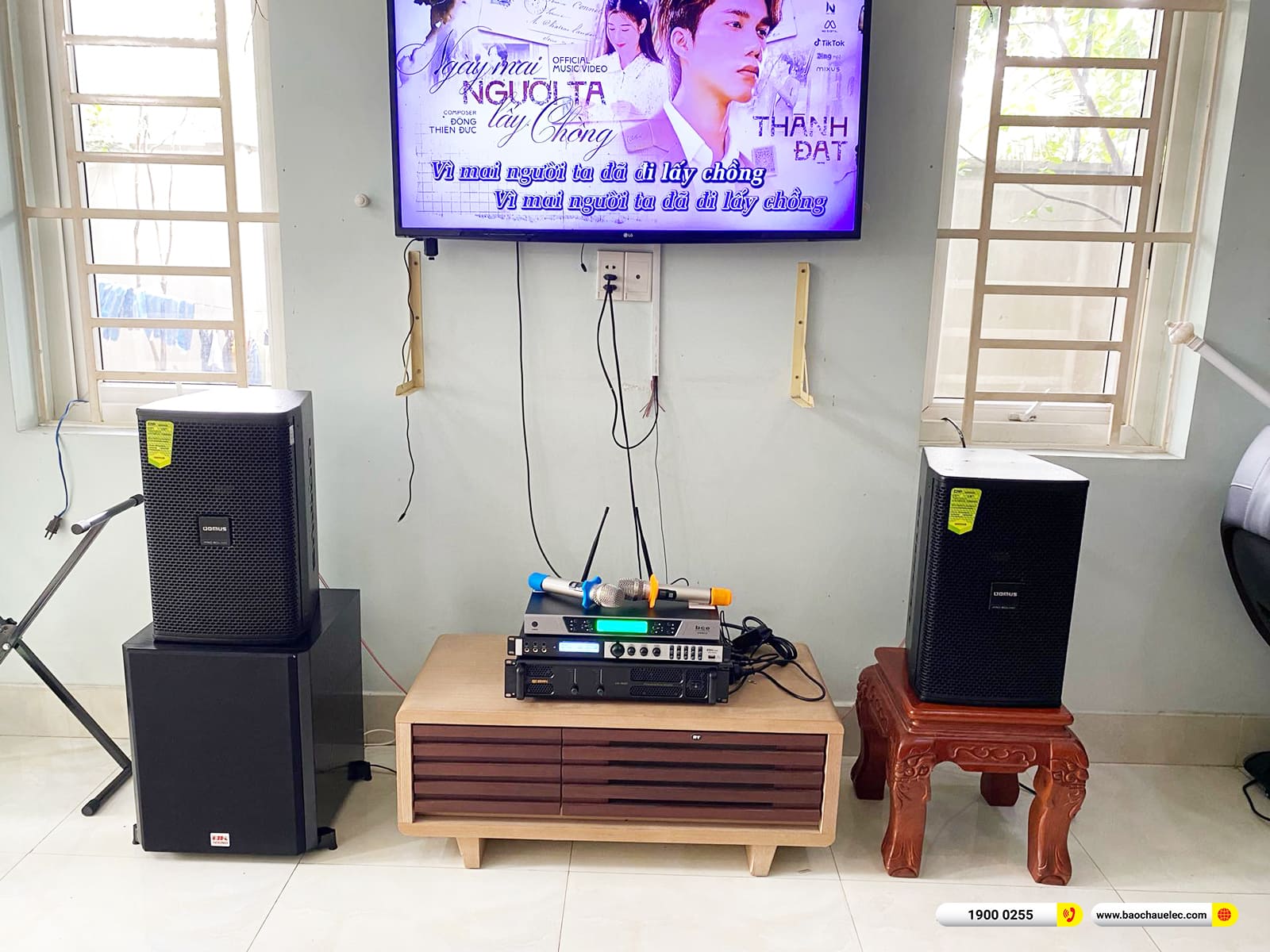 Lắp đặt d&agrave;n karaoke Domus gần 32tr cho chị Hằng ở B&igrave;nh Dương
