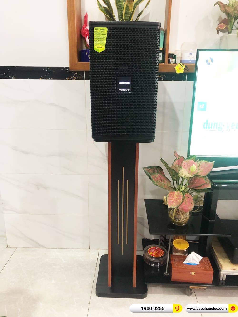 Lắp đặt d&agrave;n karaoke Domus gần 24tr cho chị Hảo ở B&igrave;nh Dương