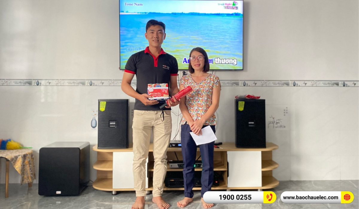Lắp đặt d&agrave;n karaoke Domus hơn 32tr cho chị huyền tại Đồng Nai