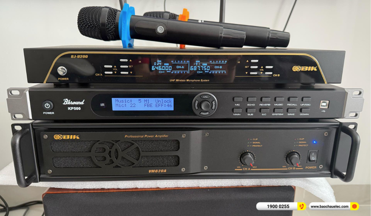 Lắp đặt dàn karaoke Domus hơn 32tr cho chị Nga tại Bình Dương