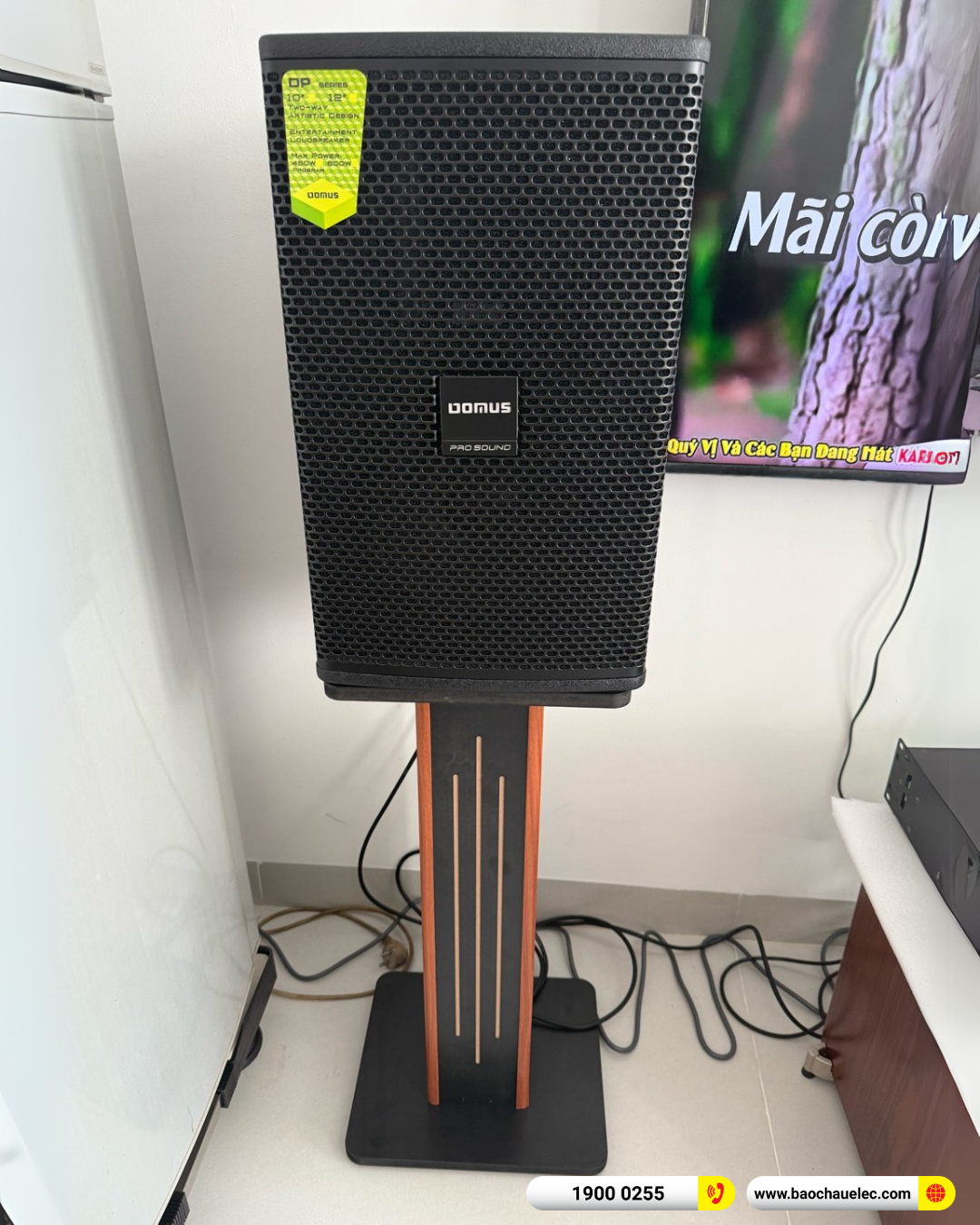 Lắp đặt dàn karaoke Domus hơn 32tr cho chị Nga tại Bình Dương