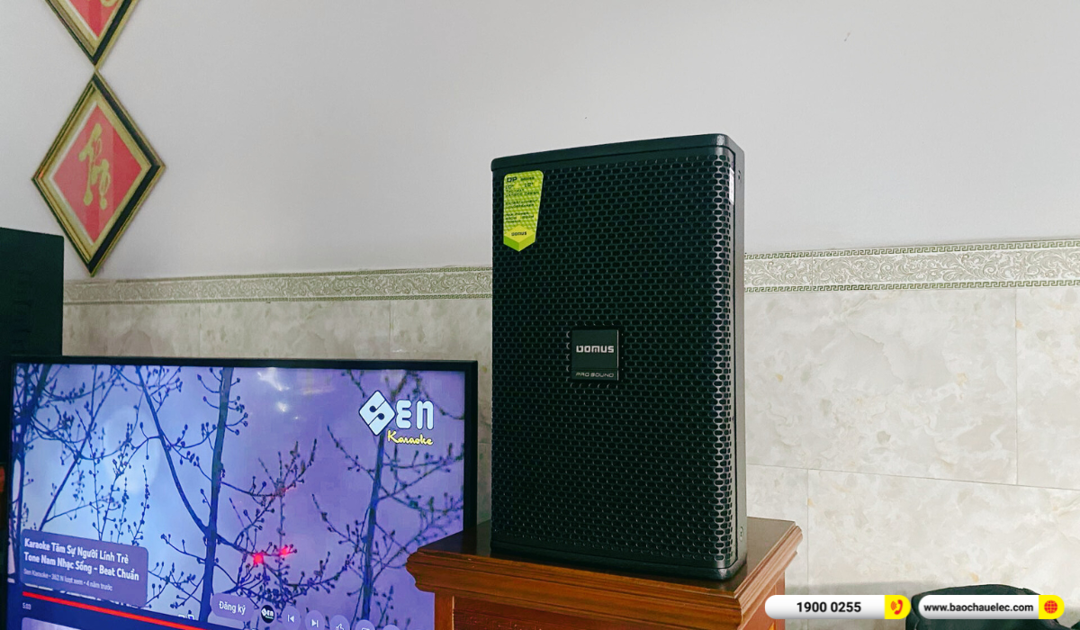 Lắp đặt d&agrave;n karaoke Domus hơn 24tr cho chị Nga tại TP HCM